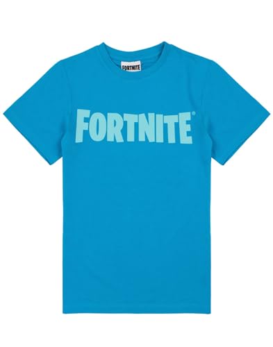 Fortnite Jungen T-Shirt Battle Royale Kinder Blaue oder Schwarze Kurzarmoberteil von Fortnite