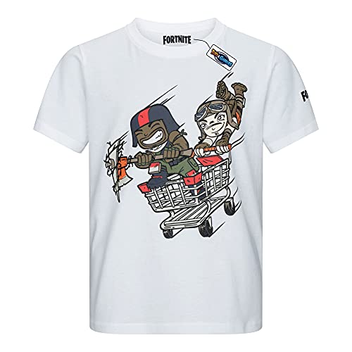 Fortnite Jungen T-Shirt Weiß 164 von Fortnite