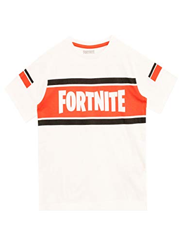 Fortnite Jungen T-Shirt Weiß Small von Fortnite