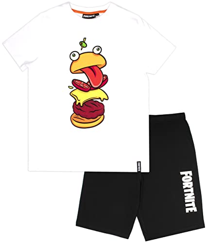 Fortnite – Kinder-Pyjama – Shorts-Pyjama Durr-Burger-Beef-Boss-Motiv – Nachtwäsche aus 100% Baumwolle – Offizielles Merchandise - 13 Jahre von Fortnite