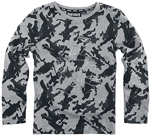 Fortnite Langarmshirt Shirt (as3, Numeric, Numeric_152, Regular, Grau) von Fortnite