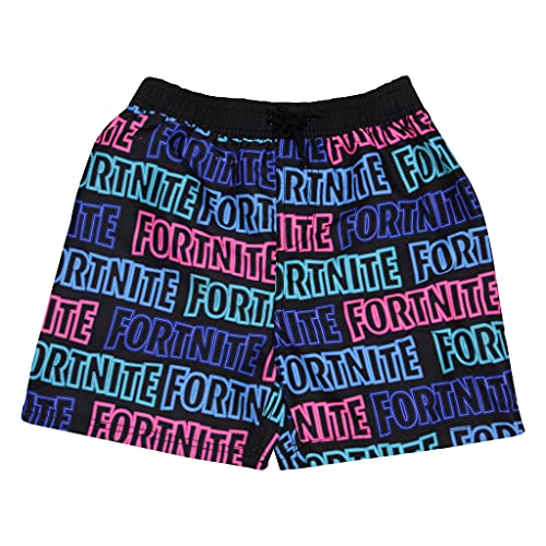 Fortnite Logo Badehose, Kinder, 134-164, Schwarz, Offizielle Handelsware von Fortnite