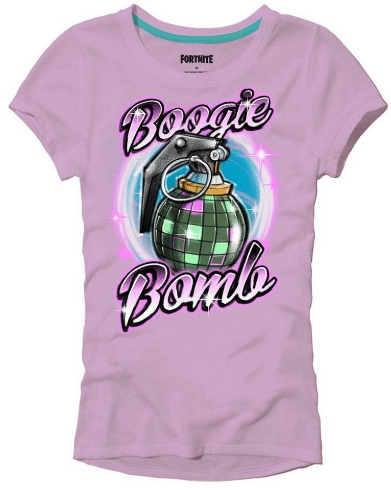 Fortnite Print-Shirt Boogie Bomb Mädchen T-Shirt Fortnite für Gamer Zocker 140 152 164 176 von Fortnite