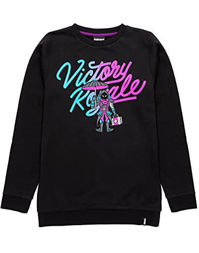 Fortnite Pullover Jungen Kinder Victory Royale Game Black Jumper T-Shirt 11-12 Jahre von Fortnite