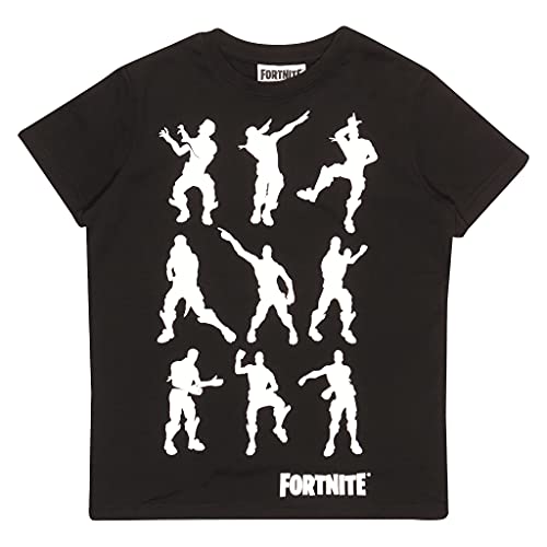 Fortnite Tanzende Emotes Kinder T-Shirt Schwarz 7-8 Jahre von Fortnite