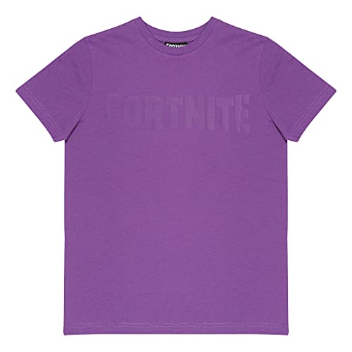 Fortnite Text-Logo Jungen T-Shirt Lila 7-8 Jahre von Fortnite