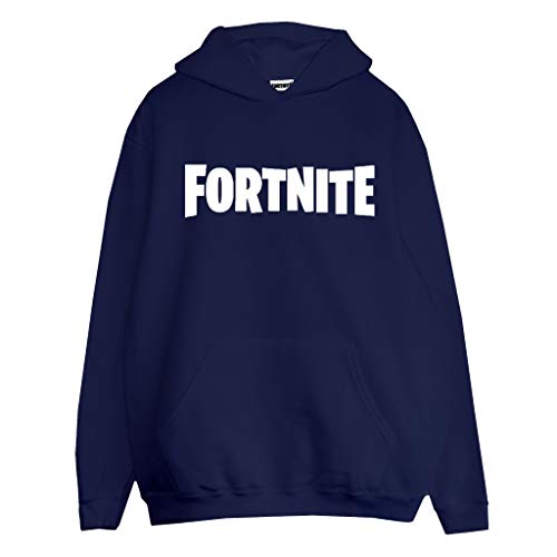 Fortnite Textlogo. Kapuzenpullover, Adultes, S-5XL, Marine, Offizielle Handelsware von Fortnite