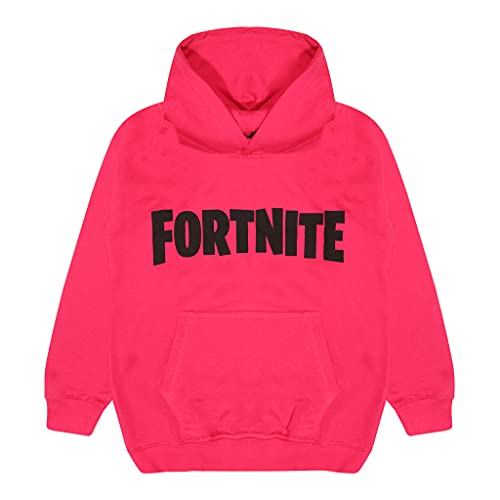 Fortnite Textlogo. Kapuzenpullover, Kinder, 128-182, Rosa, Offizielle Handelsware von Fortnite