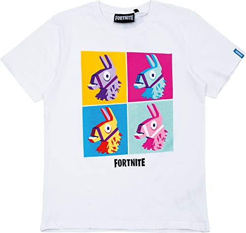 T-Shirt Kids Print Lama White 176cm von Fortnite