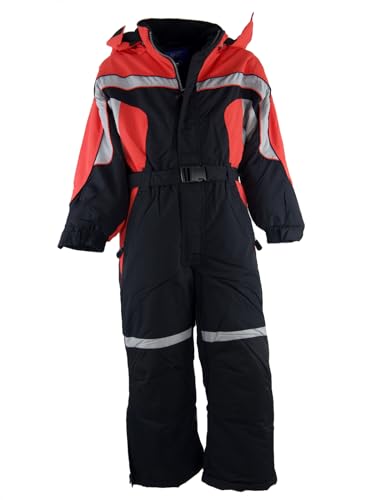 Fortuna F. Schneeanzug Overall Winteranzug Skianzug SKIOVERALL Winter Schnee Kinder 116-140 M33 (122, schwarz) von Fortuna F.