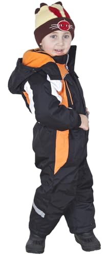 Fortuna F. Schneeanzug Overall Winteranzug Skianzug SKIOVERALL Winter Schnee Kinder 80-140 (116, schwarz) von Fortuna F.