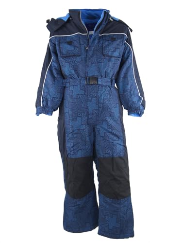 Fortuna F. Schneeanzug Overall Winteranzug Skianzug SKIOVERALL Winter Schnee Kinder 80-140 (122, dunkelblau) von Fortuna F.