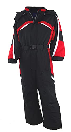Fortuna F. Schneeanzug Schneeoverall Winteranzug Skianzug SKIOVERALL Winter Kinder 116-140 LB1315 (schwarz, 116) von Fortuna F.