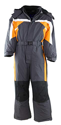 Fortuna F. Schneeanzug Schneeoverall Winteranzug Skianzug SKIOVERALL Winter Kinder 1311 Gr. 80-140 (grau-orange, 116) von Fortuna F.