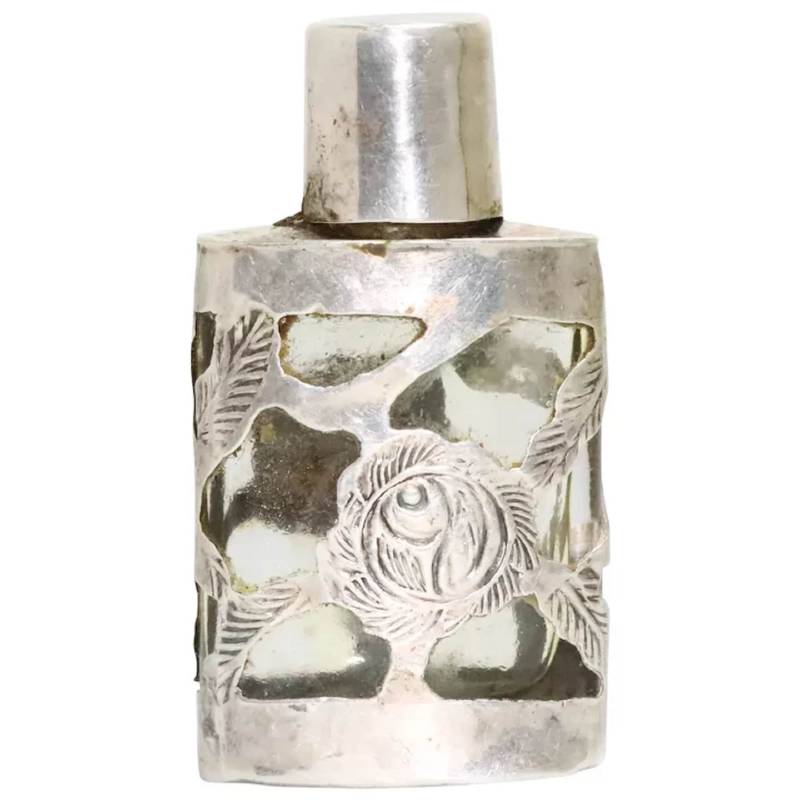 Vintage Filigrane Sterling Silber Parfüm Flasche von FortuneJewelersNY