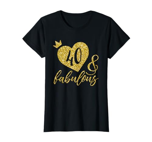 Forty Damen Geburtstags-T-Shirt Forty and Fabulous Party T-Shirt Forty Damen Geburtstags-T-Shirt Forty and Fabulous Party T-Shirt von Forty and Fabulous Birthday Tee