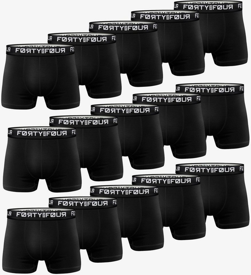 FortyFour Boxershorts Herren Männer Unterhosen Baumwolle Premium Qualität perfekte Passform (15er Pack, 15er Pack) von FortyFour