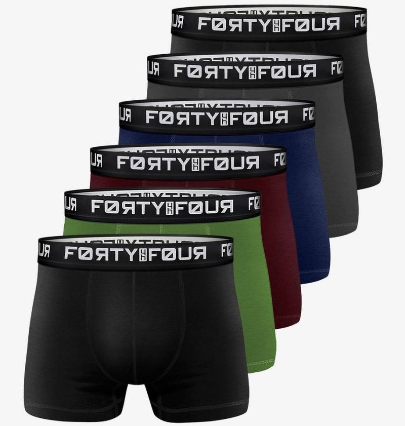 FortyFour Boxershorts FortyFour Boxershorts Herren 6 Stück S-7XL Unterhosen Mehrfabig S (Vorteilspack, 6er Pack) S - 7XL von FortyFour