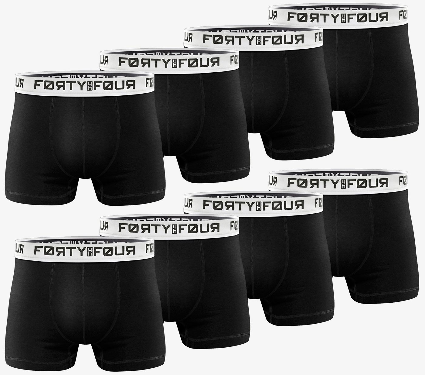 FortyFour Boxershorts Herren Männer Unterhosen Baumwolle Premium Qualität perfekte Passform (Vorteilspack, 8er Pack) S - 7XL von FortyFour