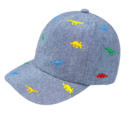 Foruhoo Kappe Kinder Jungen Verstellbar - Schildmütze für Jungen Baby Basecap Mütze (Denim,48) von Foruhoo