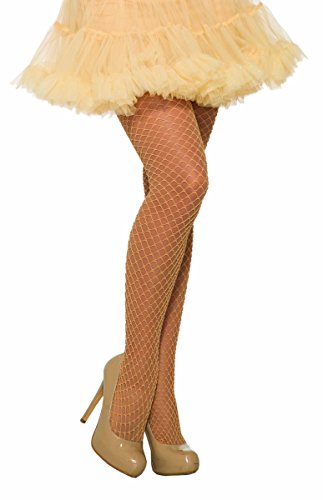 Forum Damen Fishnet Stocking Glitter Strumpfhose, Beige (Beige Beige), One Size von Forum Novelties