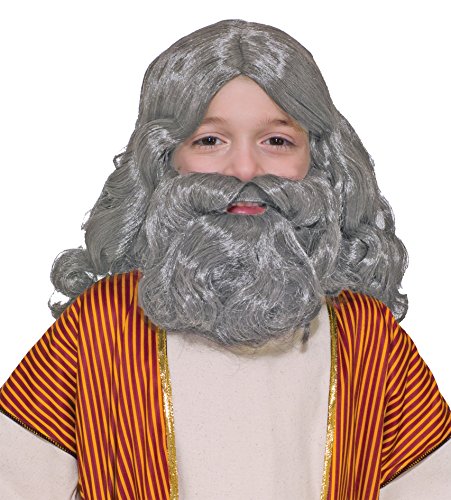 Forum Novelties Child's Biblical Wig Beard Set, Gray von Forum Novelties