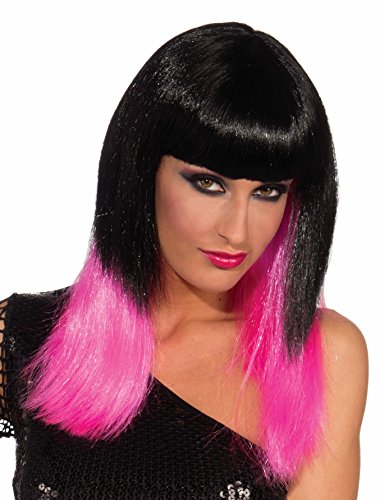Forum Novelties Women's Sugar Dipped Club Candy Wig, Black/Pink, One Size Forum Novelties Women's Sugar Dipped Club Candy Wig, Black/Pink, One Size von Forum Novelties