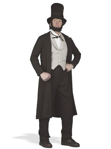 Forum Herren DLX Abraham Lincoln-XL Kostüme in Erwachsenengröße, schwarz, X-Large von Forum