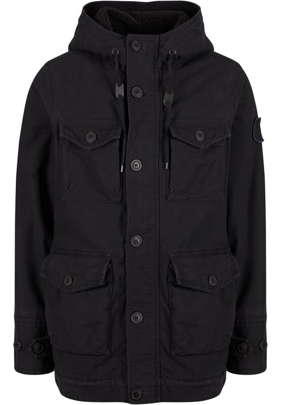 Forvert Observer Mantel schwarz in L von Forvert