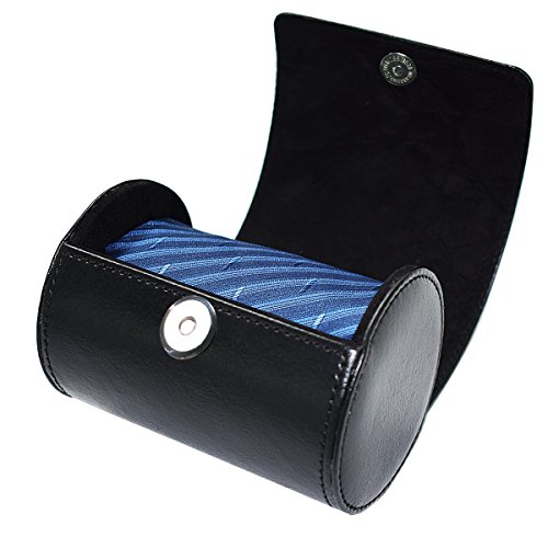 Fosinz Krawatten Box PU Leder Zylinder Form Krawattenetui für Männer-3.1"x4.3" schwarz Fosinz Krawatten Box PU Leder Zylinder Form Krawattenetui für Männer-3.1"x4.3" schwarz von Fosinz