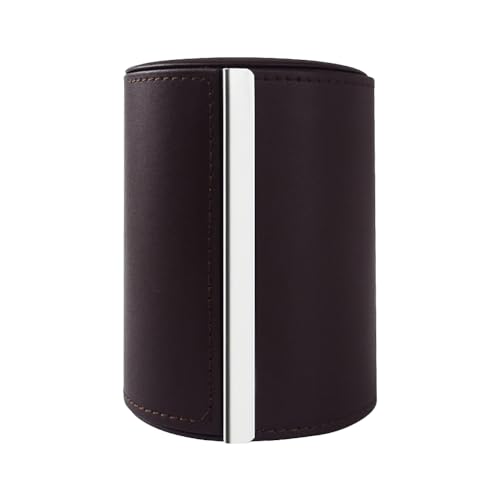 Krawattenbox Reiseetui Herren Krawatte Geschenkbox Zylinderform Anti-Falten Aufbewahrung Business Geschenk Fliege Verpackung (7,9 x 10,9 cm, Kaffee) von Fosinz