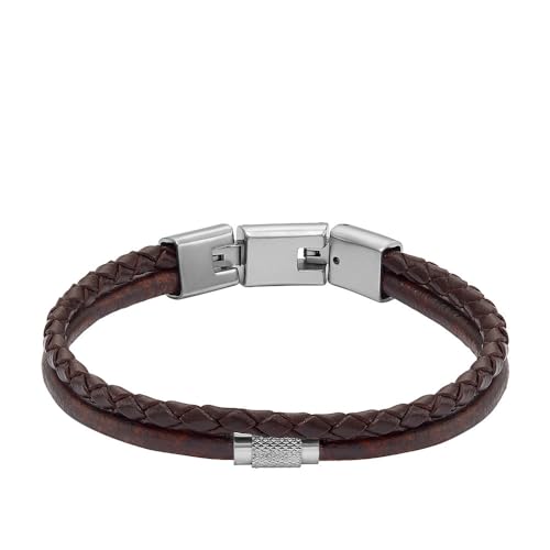Fossil Herrenarmband All Stacked Up mehrreihig Leder braun, JF04702040 Fossil Herrenarmband All Stacked Up mehrreihig Leder braun, JF04702040 von Fossil