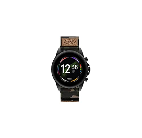 Fossil Herren Touchscreen Smartwatch 6. Generation mit Lautsprecher, Herzfrequenz, NFC und Smartphone BenachrichtigunGen FTW4063 von Fossil