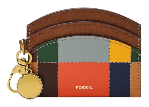 FOSSIL Polly Card Case Brown Patchwork von Fossil