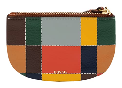 FOSSIL Polly Zip Pouch Brown Patchwork von Fossil