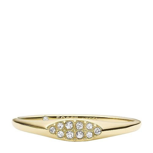 Fossil Damen Ring, All Stacked Up Gold-Tone Edelstahl Stapel Ring von Fossil