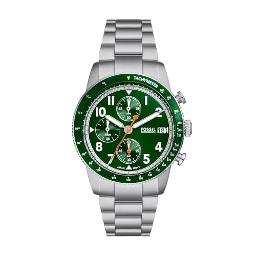 Fossil Sport Tourer uhr für Herren, Chronographenwerk mit Edelstahl- oder Lederarmband, Grün, 42MM Fossil Sport Tourer uhr für Herren, Chronographenwerk mit Edelstahl- oder Lederarmband, Grün, 42MM von Fossil