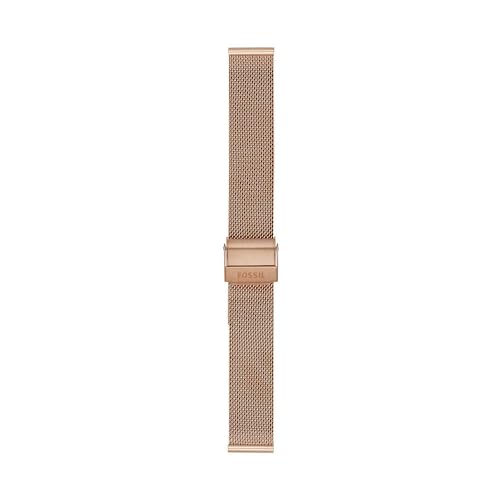 Fossil Uhrenarmband für Frauen 12 mm LiteHide Leder Rose Gold, S161057 von Fossil