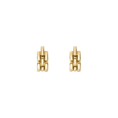 Fossil Arden Damen Gold-Ton Sterlingsilber Ohrringe, JF04902710 Fossil Arden Damen Gold-Ton Sterlingsilber Ohrringe, JF04902710 von Fossil