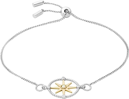 Fossil Armband Für Frauen Elliot, Länge: 8,5" Multi Sterling Silber Armband, JFS00575998 von Fossil