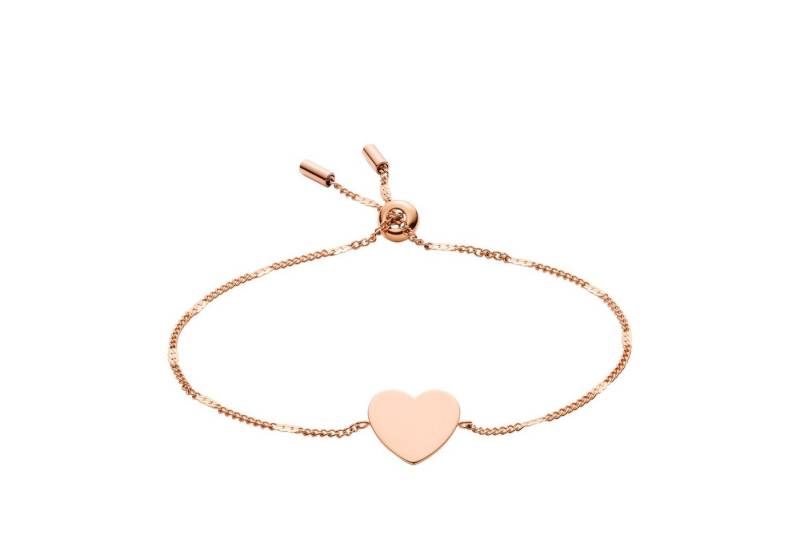 Fossil Armband JF02965791 Armband Damen Classics Heart Edelstahl Rosé von Fossil
