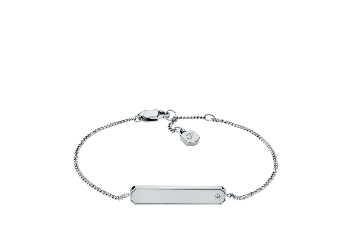 Fossil Armband Schmuck Geschenk Edelstahl Armschmuck SADIE, mit Glasstein von Fossil