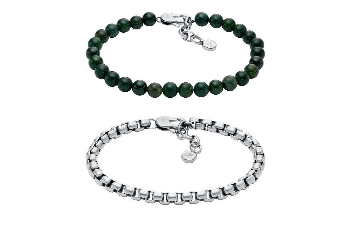 Fossil Armband Set Schmuck Geschenk Edelstahl Armschmuck JEWELRY (Set, 2-tlg), mit Achat von Fossil