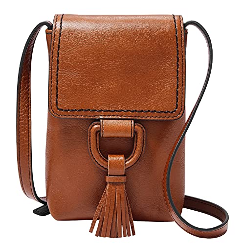 Fossil Geschenk für Frauen Bobbie, Leder/PolyurethanBesatz Tasche braun 11,4 cm L x 4,4 cm B x 17,8 cm H SLG1382200 von Fossil