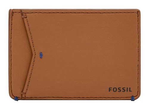 Fossil Brieftasche für Männer Joshua, Veganer Kaktus Kartenetui Tan 10.2cm L x 0.3cm B x 7.3cm H ML4461231 von FOSSIL