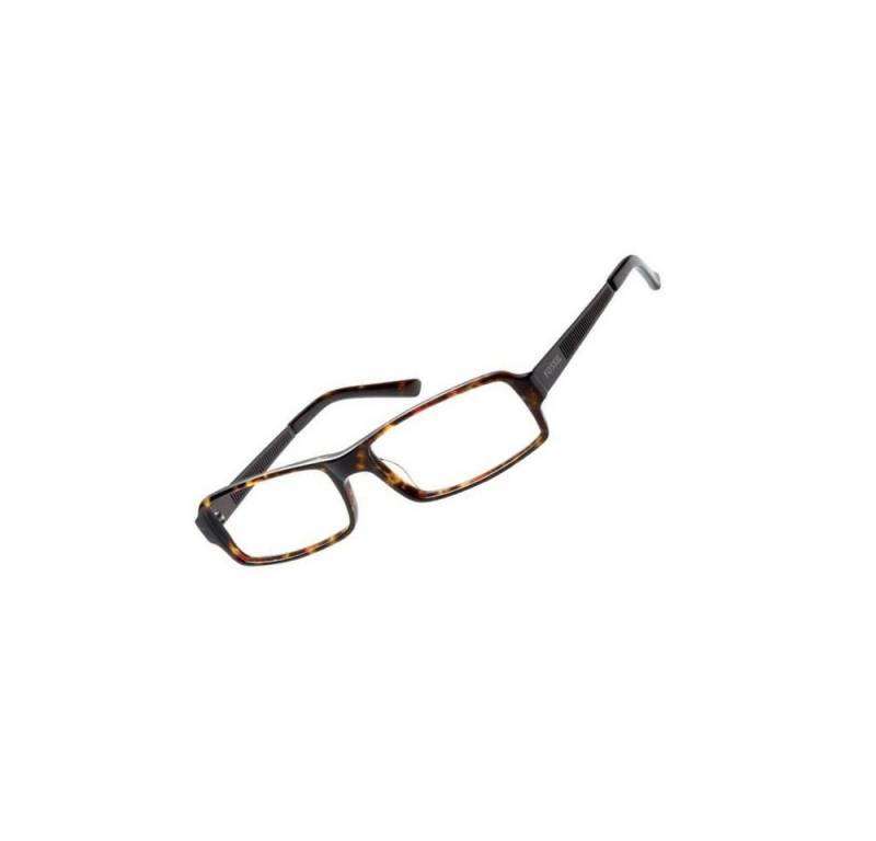 Fossil Brillengestell Korrektionsfassung Brille Kunststoff Braun 55/16/140 - OF2066249, Kunststoff und Metall von Fossil