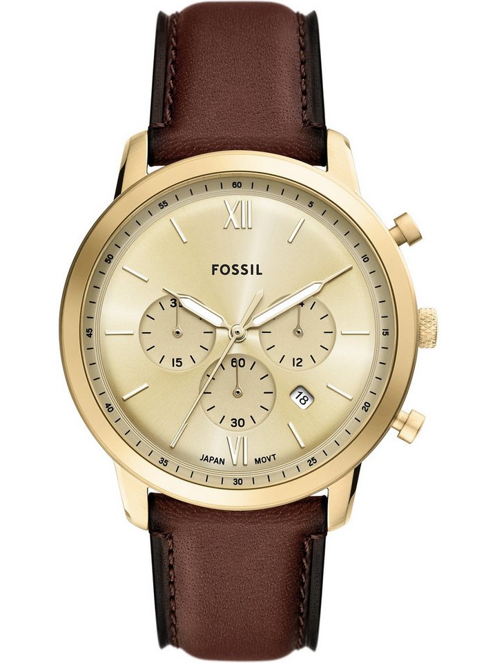 Fossil Chronograph Fossil Herren-Uhren Analog Quarz, Klassikuhr von Fossil