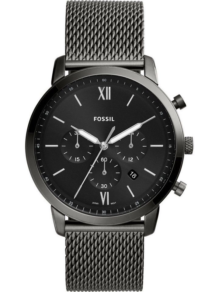 Fossil Chronograph Fossil Herren-Uhren Analog Quarz von Fossil