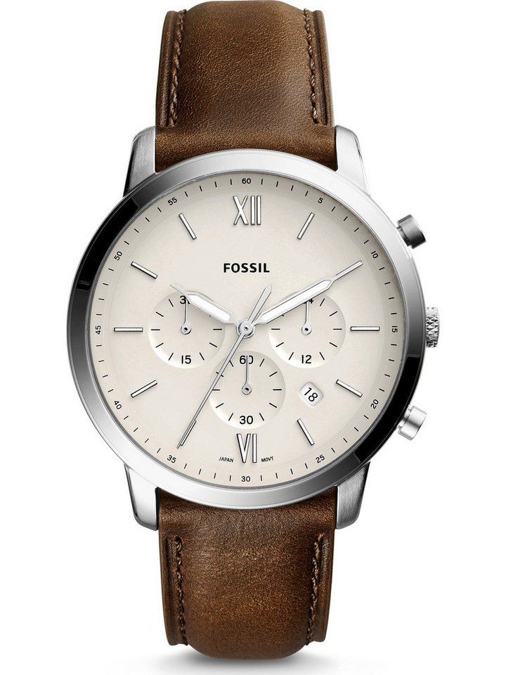 Fossil Chronograph Fossil Herren-Uhren Analog Quarz von Fossil