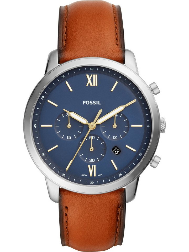 Fossil Chronograph Fossil Herren-Uhren Analog Quarz von Fossil
